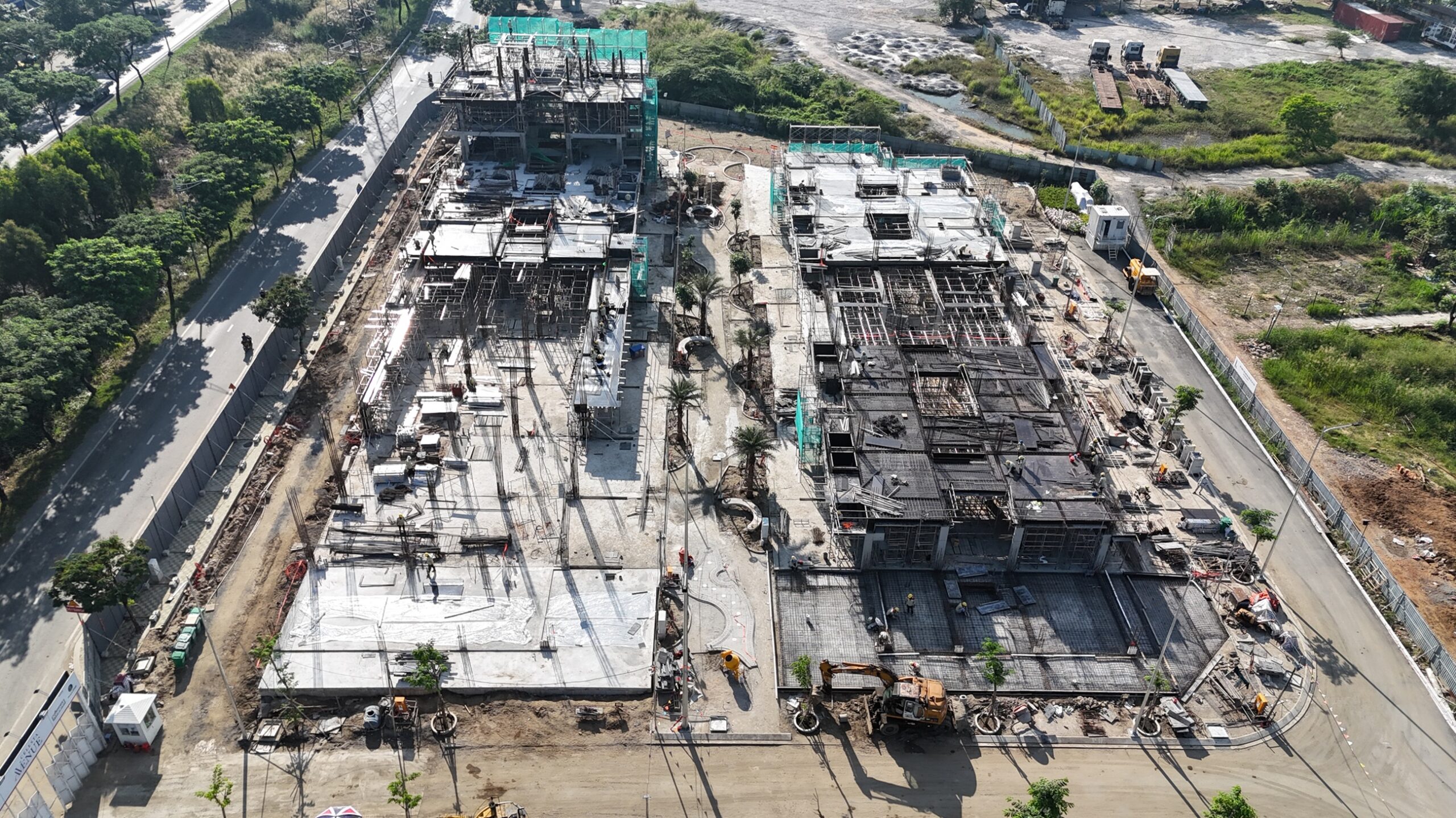 Slider Zone 4: Units C.11 to C.21 are under RC structure works.