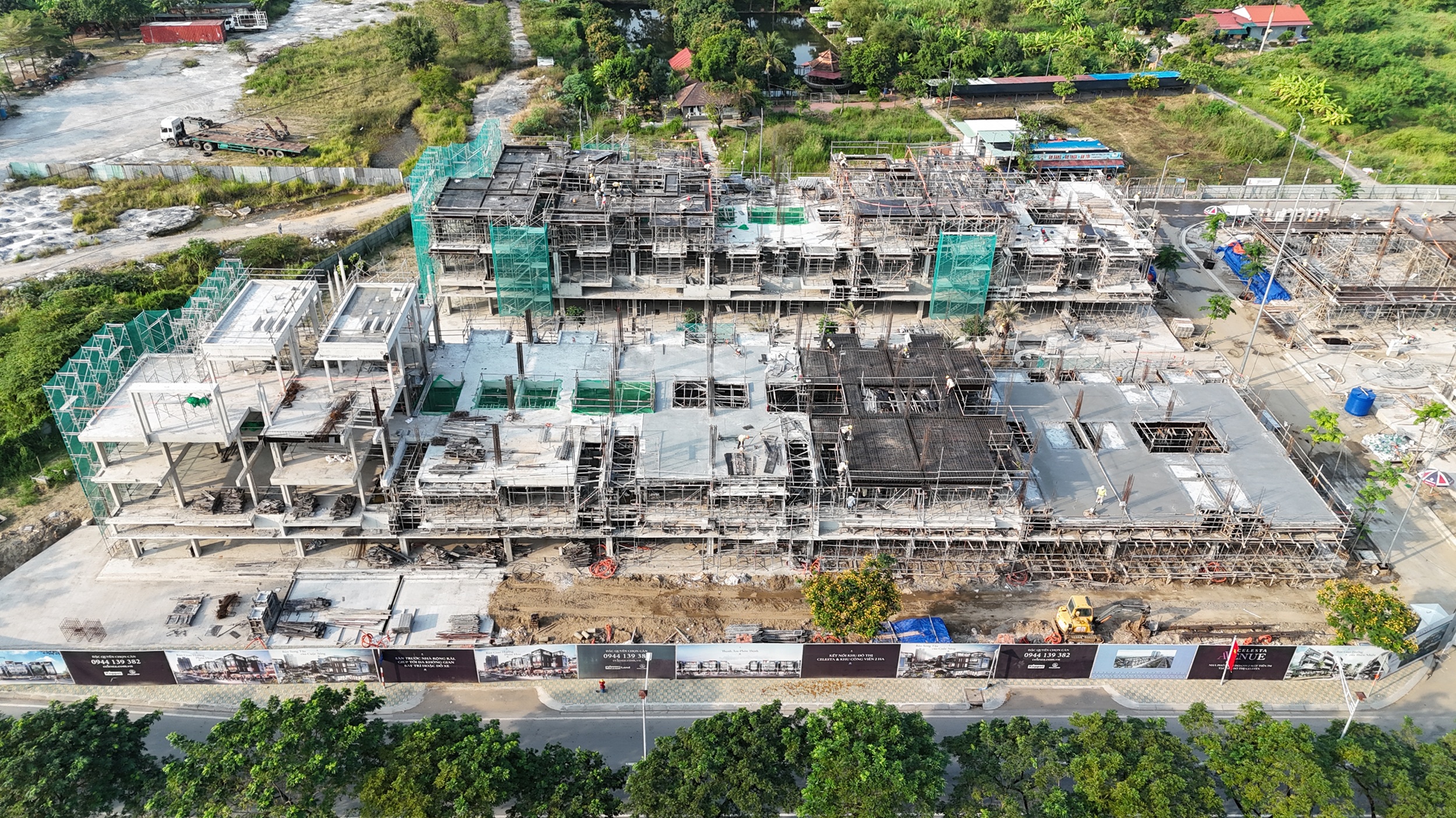 Slider Units C.11 to C.21 are under RC structure works.