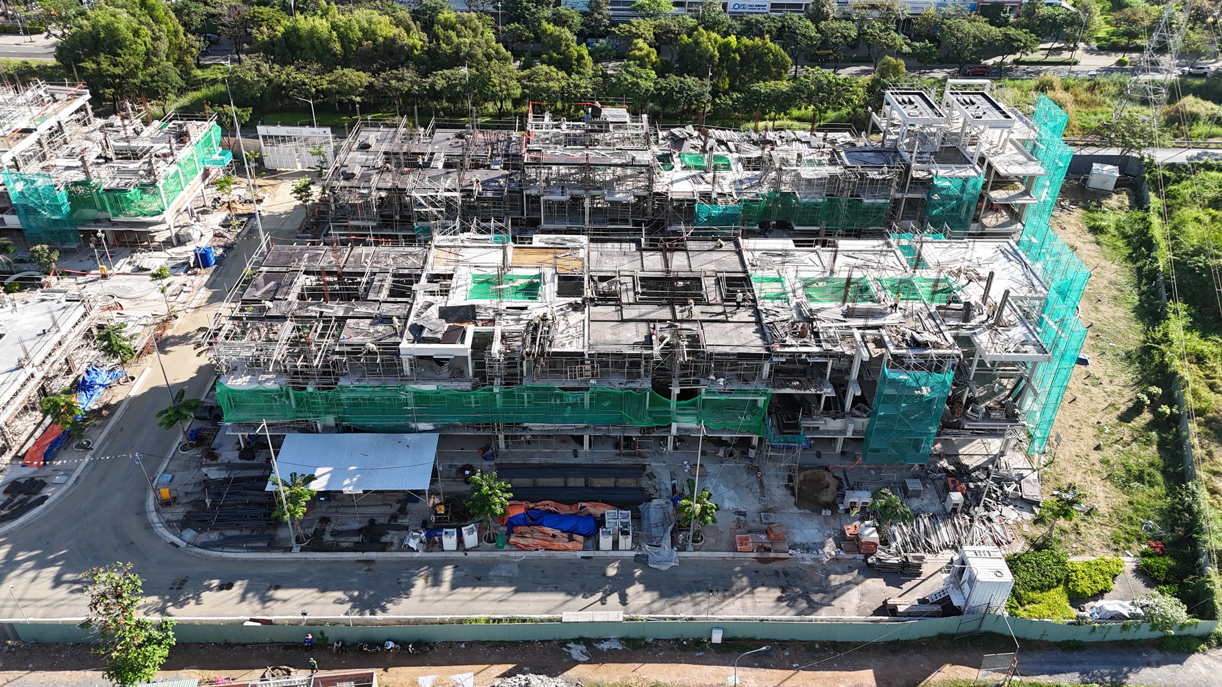 Slider Units C.22 to C.30 are under RC structure works and brick works..