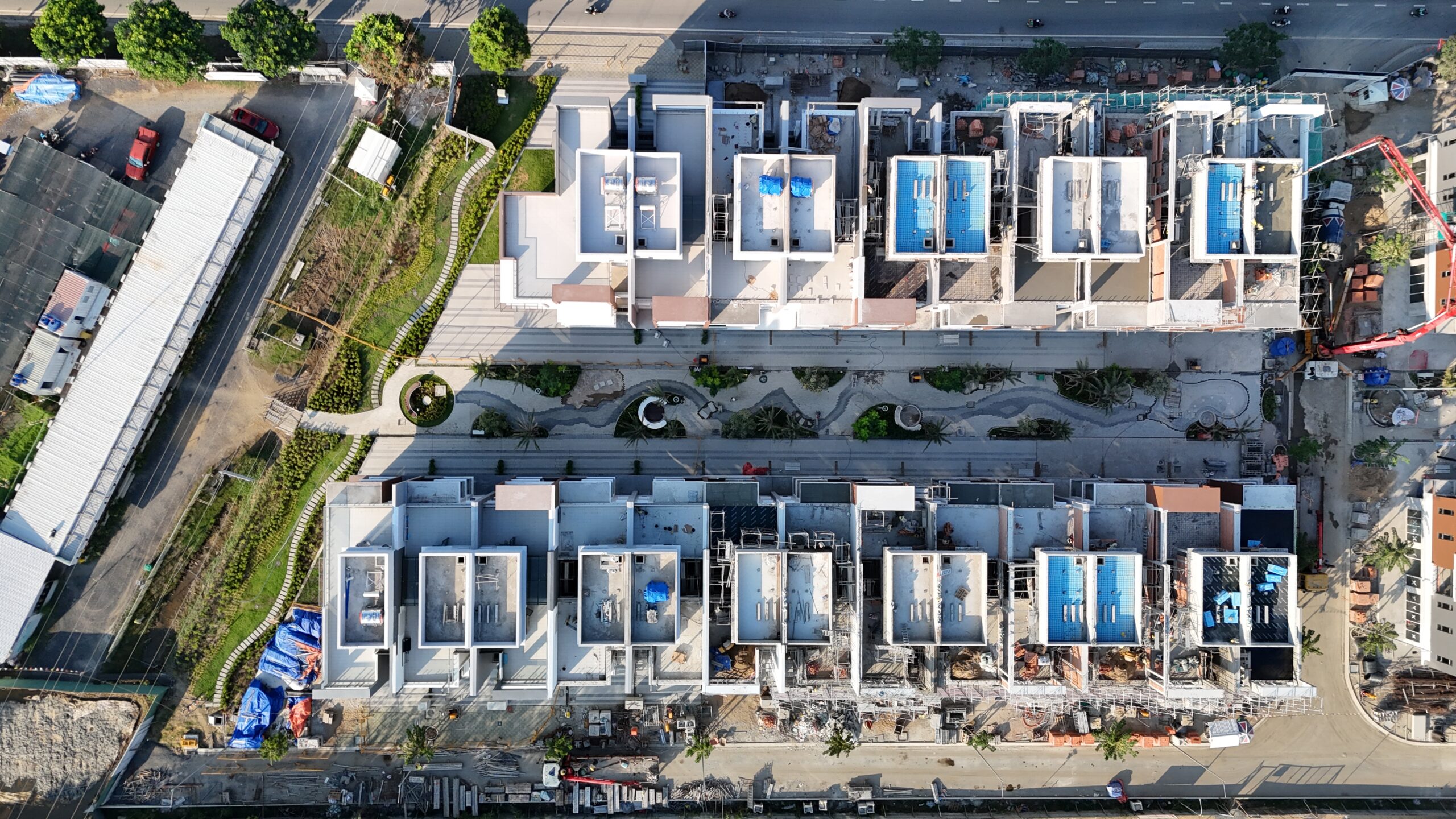 Slider Units C.01 to C.10 and C.31 to C.43 are under external finishing works.
